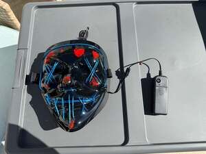 Unbranded LED Light Up Purge Mask Blue